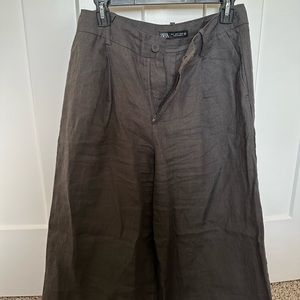Gray Linen pants ZARA